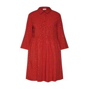 VILA Košilové šaty 'VIGIULIA 3/4 SHORT DRESS/1'  červená