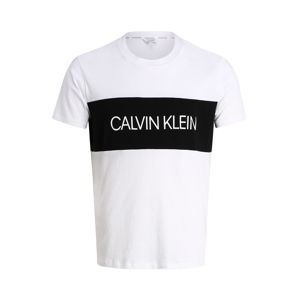 Calvin Klein Swimwear Pyžamo krátké 'Relaxed Crew'  bílá / černá