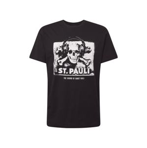 FC St. Pauli Tričko 'Sound'  černá / bílá