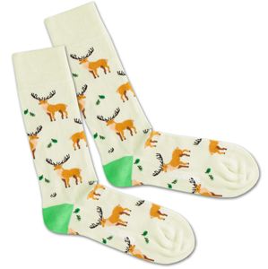 DillySocks Ponožky 'Deer Pack'  hnědá / mátová
