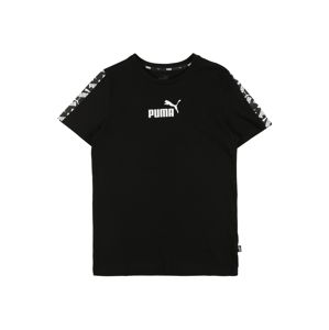 PUMA Funkční tričko  černá / bílá