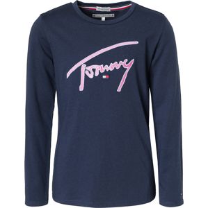 TOMMY HILFIGER Tričko  námořnická modř / růžová