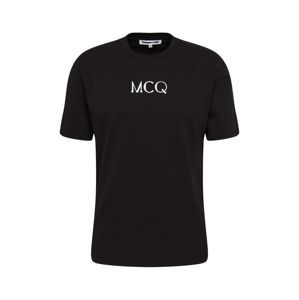 McQ Alexander McQueen Tričko 'Dropped Shoulder'  černá