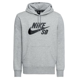 Nike SB Mikina  šedý melír / černá