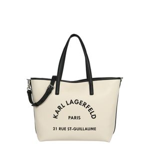 Karl Lagerfeld Nákupní taška  černá / krémová