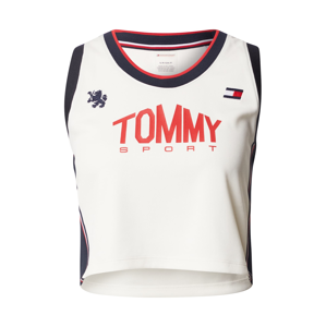 Tommy Sport Sportovní top  červená / bílá