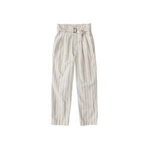 Abercrombie & Fitch Kalhoty s puky  béžová / bílá