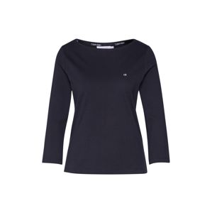 Calvin Klein Tričko 'BOAT NECK 3./4 SLV'  černá