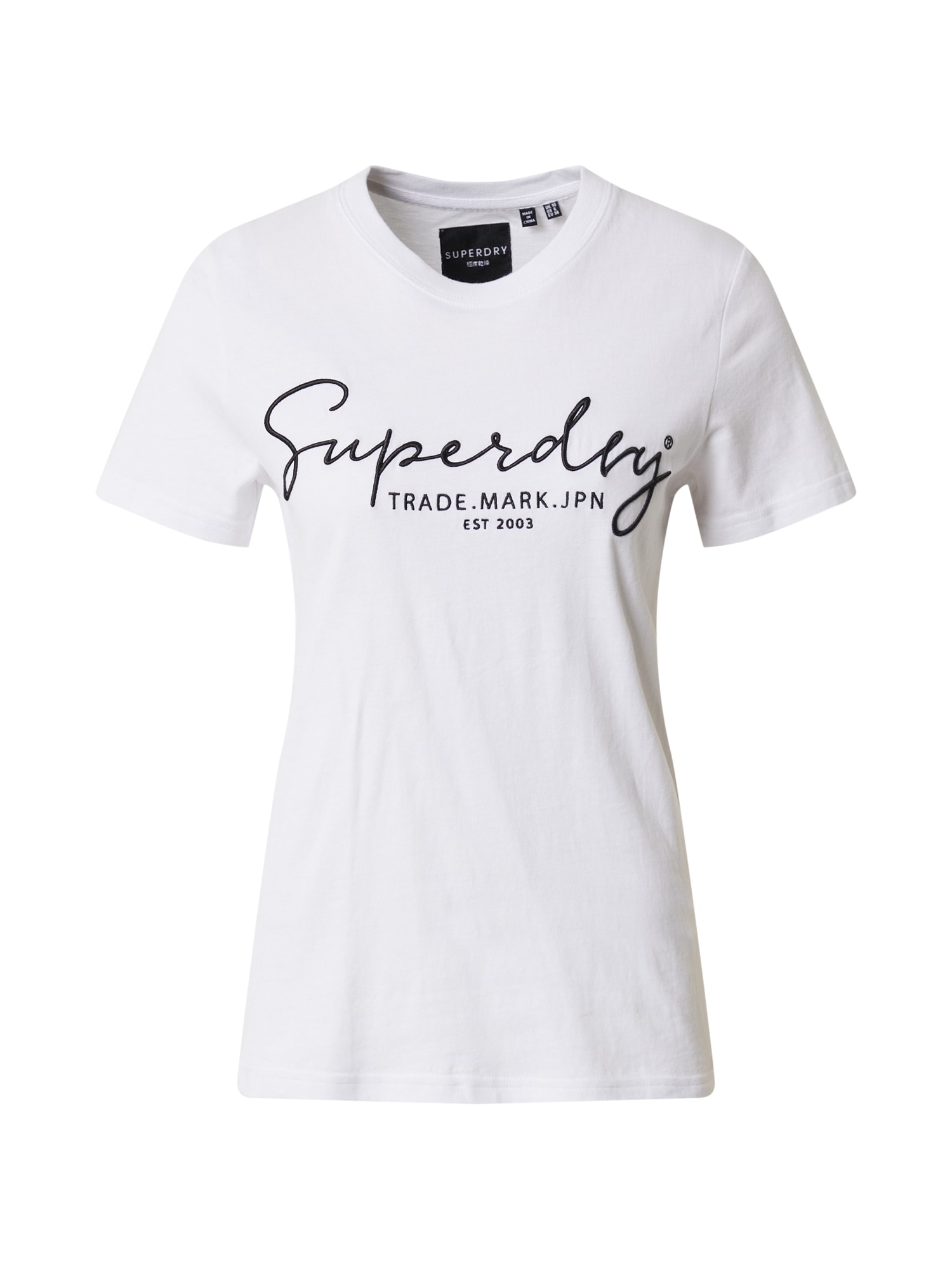 Superdry Tričko 'ALICE'  bílá / námořnická modř