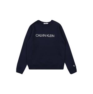 Calvin Klein Jeans Mikina 'INSTITUTIONAL SWEATS'  námořnická modř