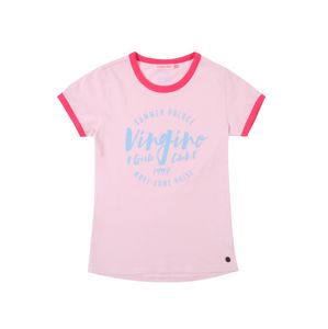 VINGINO Tričko 'Igonne'  kouřově modrá / růžová