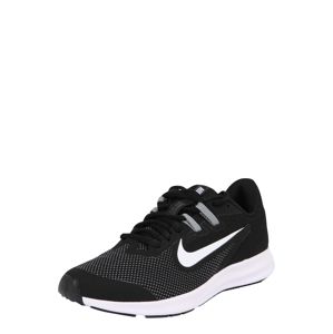 NIKE Sportovní boty 'Nike Downshifter 9'  šedá / černá / bílá