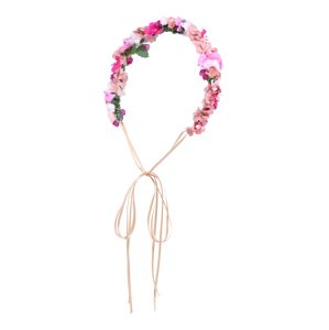 We Are Flowergirls Šperky do vlasů 'Flowercrown'  zelená / pink / růžová