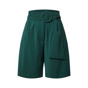 Unique21 Kalhoty se sklady v pase  tmavě zelená