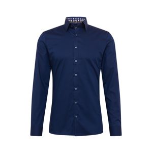 OLYMP Společenská košile 'No. 6 Uni Struktur'  námořnická modř