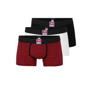 DIESEL Boxerky 'UMBX-DAMIENTHREEPACK Boxer 3pack'  černá / bílá / červená