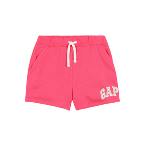 GAP Kalhoty  pink / bílá / světle šedá