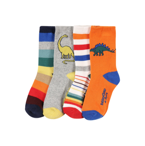 GAP Ponožky  šedý melír / oranžová / pastelově žlutá / modrá / tmavě zelená