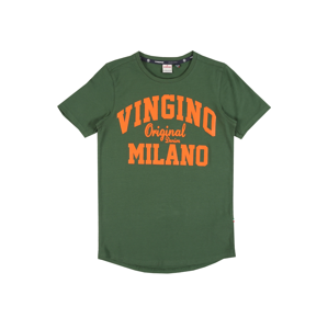 VINGINO Tričko  zelená / oranžová