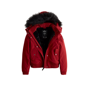 HOLLISTER Zimní bunda  červená