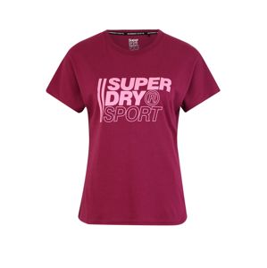 Superdry Funkční tričko  malinová