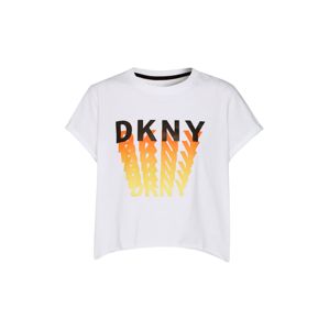 DKNY Performance Tričko  černá / bílá / oranžově červená