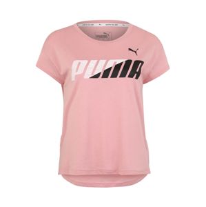 PUMA Funkční tričko  bílá / růžová / černá
