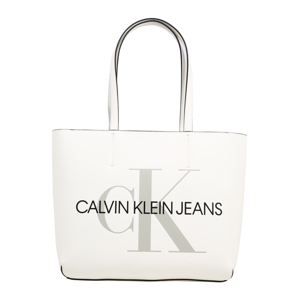 Calvin Klein Jeans Nákupní taška  bílá / šedá