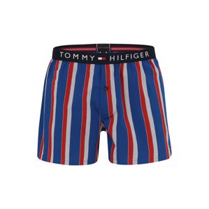Tommy Hilfiger Underwear Boxerky 'WOVEN BOXER WIDE STRIPE'  modrá / červená