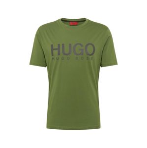 HUGO Tričko 'Dolive'  tmavě zelená / tmavě modrá