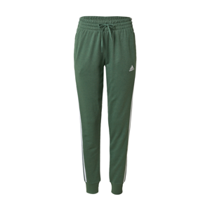 ADIDAS PERFORMANCE Sportovní kalhoty  zelený melír / bílá