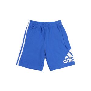 ADIDAS PERFORMANCE Sportovní kalhoty  modrá / bílá