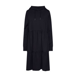 Noisy May Šaty 'NMEDA L/S HOOD SWEAT DRESS'  černá