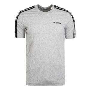 ADIDAS PERFORMANCE Funkční tričko 'Essentials 3 Stripes'  černá / šedý melír