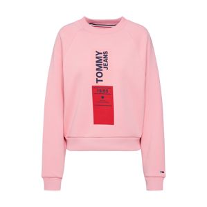 Tommy Jeans Mikina 'vertical logo'  pink