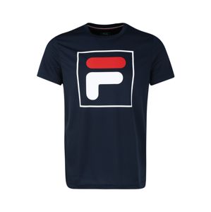 FILA Funkční tričko 'Bernie'  bílá / tmavě modrá / červená