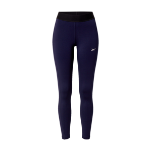 REEBOK Sportovní kalhoty 'Linear'  tmavě modrá / bílá / pink