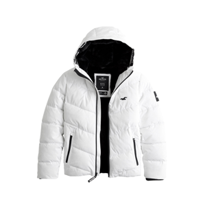 HOLLISTER Zimní bunda 'CHANNEL'  bílá / černá