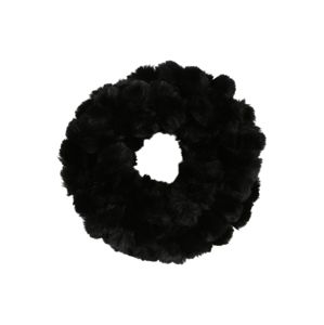 MORE & MORE Šála 'Fake Fur Loop'  černá