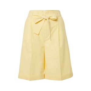 BOSS Kalhoty s puky 'Sarlie'  žlutá / bílá
